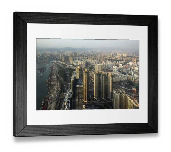 Framed Print : Hong Kong. The cityscape photo of Hong Kong Framed Print : Hong Kong. The cityscape photo of Hong Kong