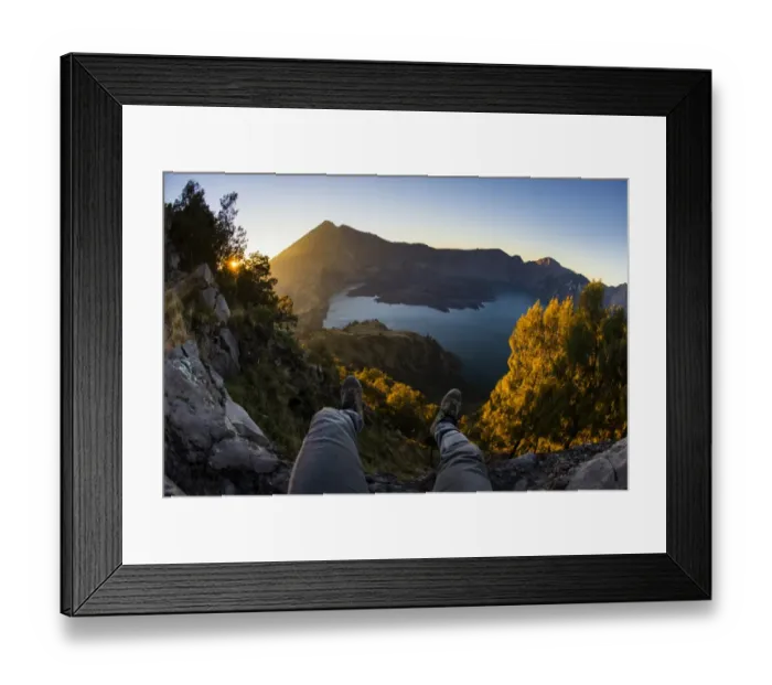 Framed Print : On the crater rim Framed Print : On the crater rim