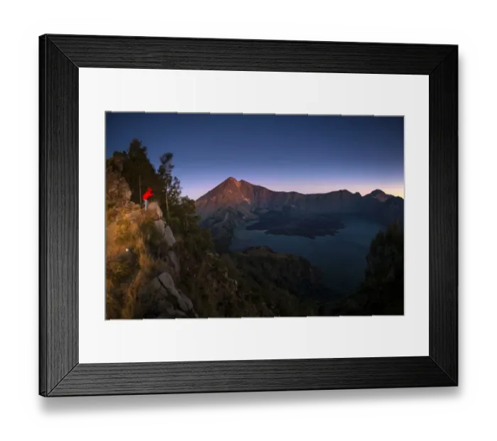 Framed Print : Rinjani Volcano Framed Print : Rinjani Volcano