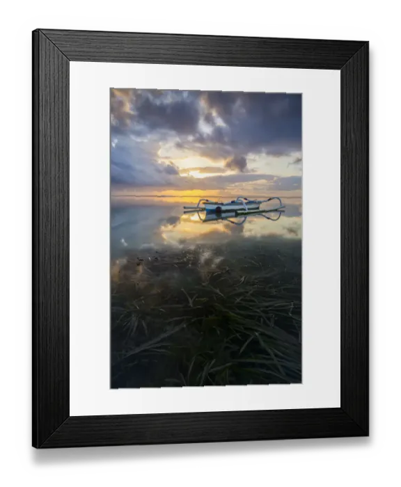 Framed Print : Jukung Indonesia traditional fishing boat Framed Print : Jukung Indonesia traditional fishing boat