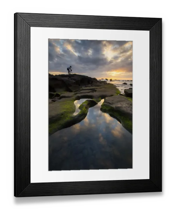 Framed Print : Sunset at Mengening Beach Framed Print : Sunset at Mengening Beach