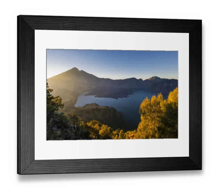 Framed Print : Rinjani sunrise time
