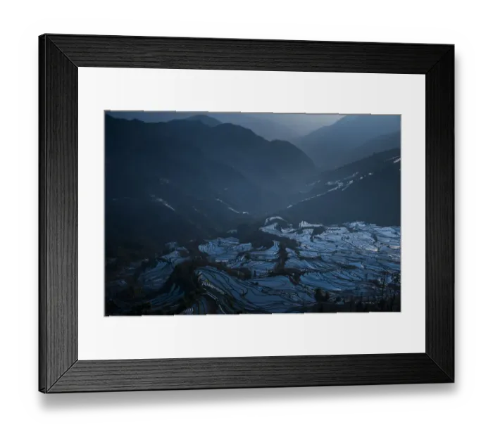 Framed Print : Yuanyang terrace
