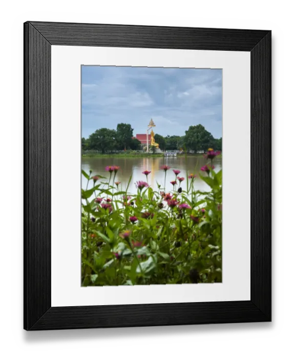 Framed Print : Big golden buddha statue Framed Print : Big golden buddha statue