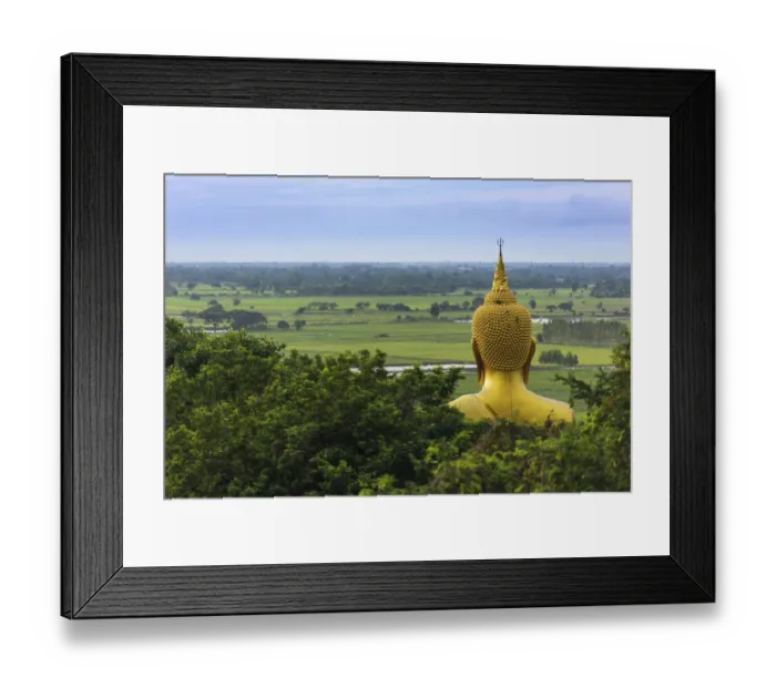 Framed Print : Big golden buddha statue in Chainat Framed Print : Big golden buddha statue in Chainat