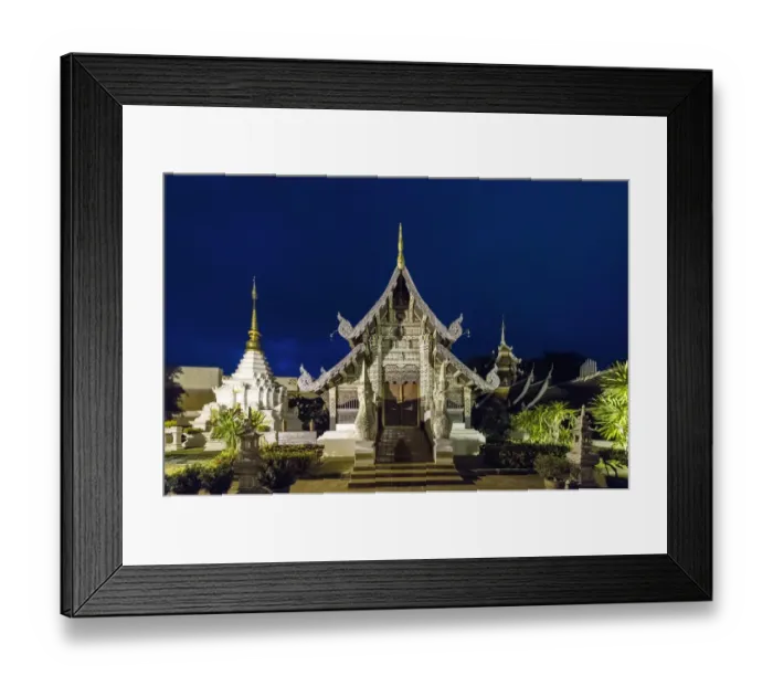 Framed Print : Lanna style temple in Chiangmai Framed Print : Lanna style temple in Chiangmai