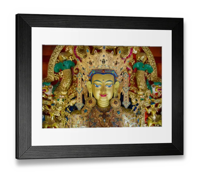 Framed Print : Tibetan bodhisattva statue Framed Print : Tibetan bodhisattva statue