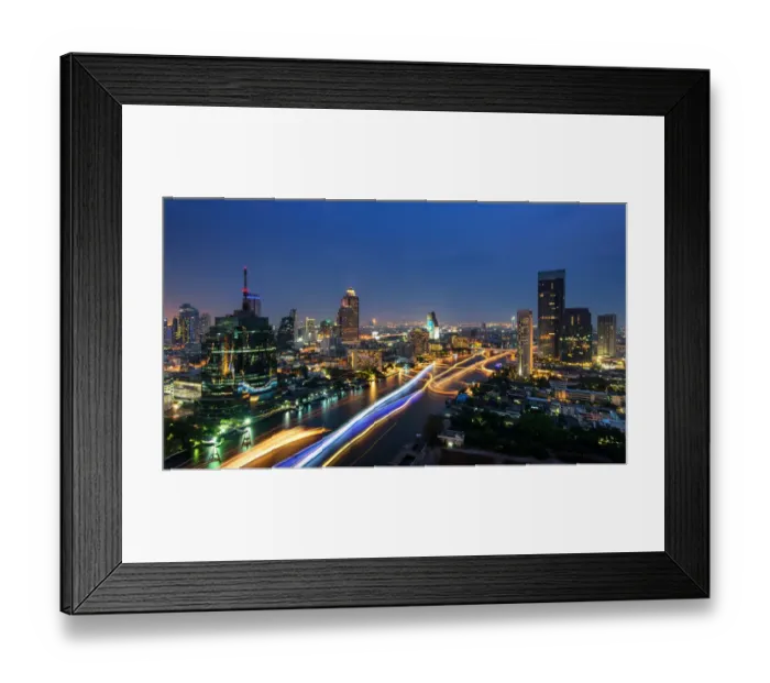 Framed Print : Light of Chaophraya