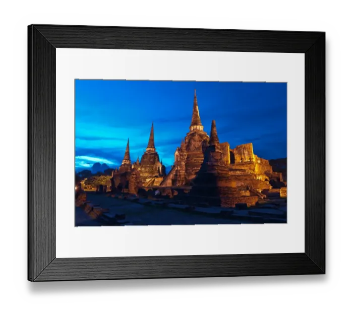 Framed Print : The ruin pagoda in Ayutthaya ancient city Framed Print : The ruin pagoda in Ayutthaya ancient city
