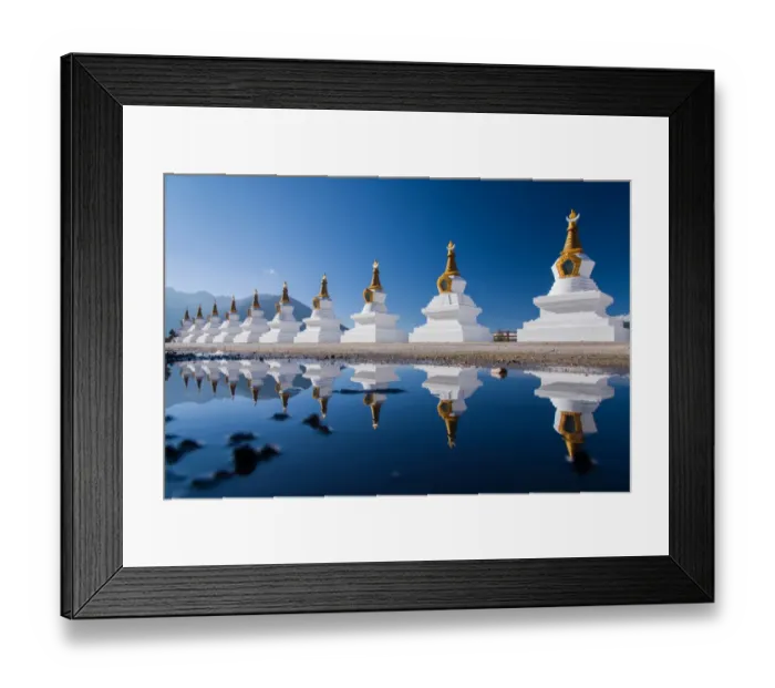 Framed Print : The pagodas of Wunongding Framed Print : The pagodas of Wunongding
