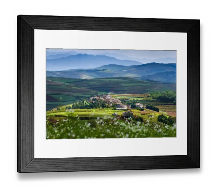 Framed Print : Hongtudi, Dongchuan
