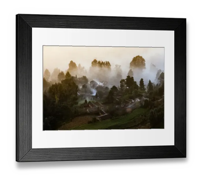 Framed Print : Damakan Village