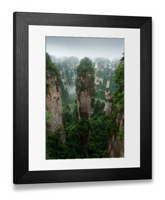 Framed Print : Avatar stone in Zhangjiajie Framed Print : Avatar stone in Zhangjiajie