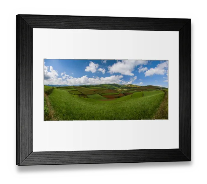 Framed Print : Hongtudi panorama Framed Print : Hongtudi panorama