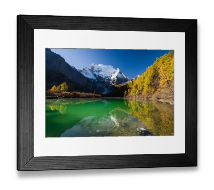 Framed Print : Zhuomala lake in Yading national park Framed Print : Zhuomala lake in Yading national park