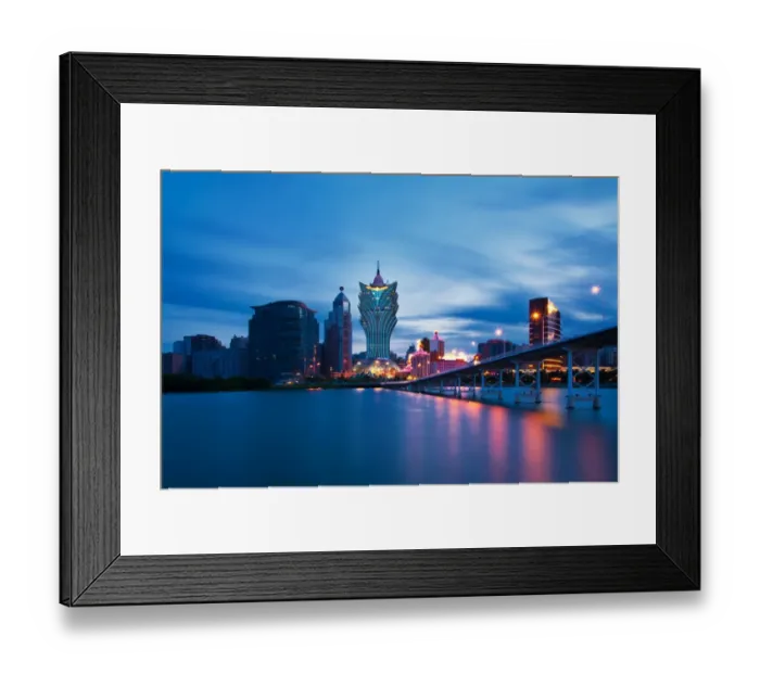 Framed Print : Macau. The cityscape of Macau Framed Print : Macau. The cityscape of Macau