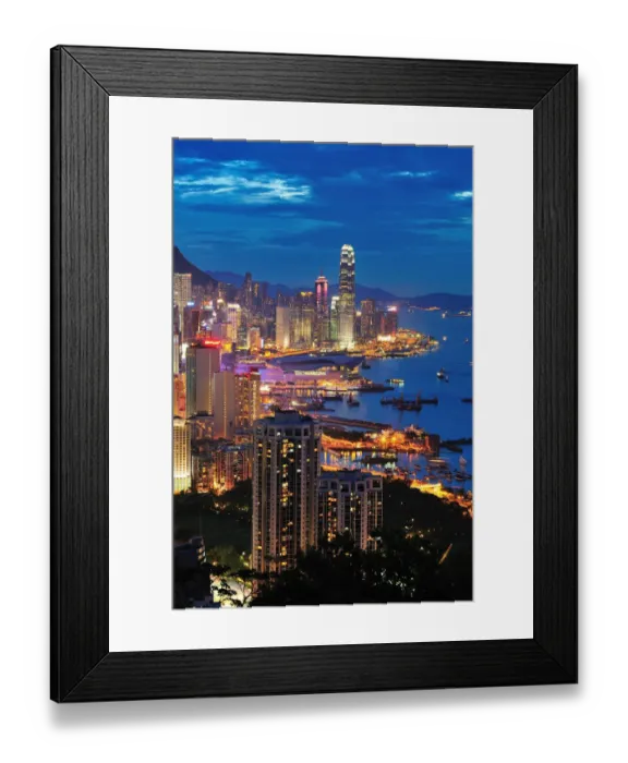 Framed Print : Cityscape in Hong Kong Framed Print : Cityscape in Hong Kong
