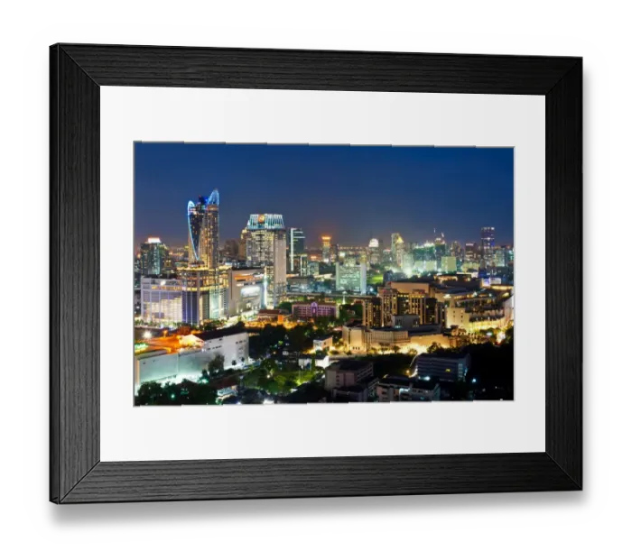 Framed Print : Central World building in Bangkok