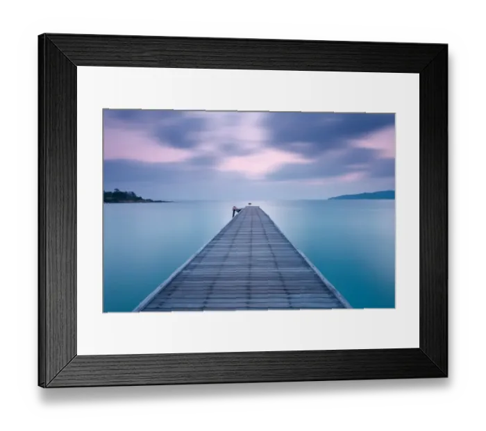 Framed Print : Wooden bridge in sea Framed Print : Wooden bridge in sea