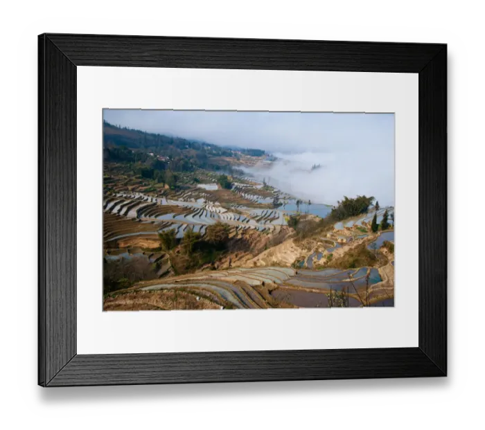 Framed Print : Yuanyang rice terrace Framed Print : Yuanyang rice terrace