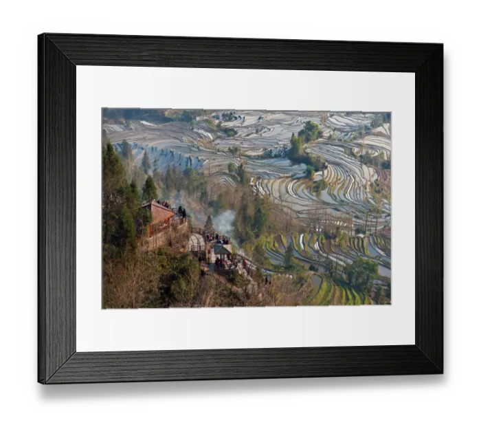 Framed Print : Rice terrace in Yuanyang Framed Print : Rice terrace in Yuanyang