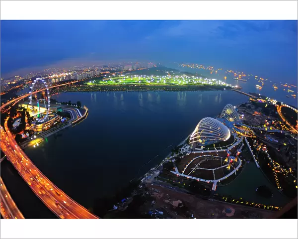 Singapore Flyer and Planet Marina