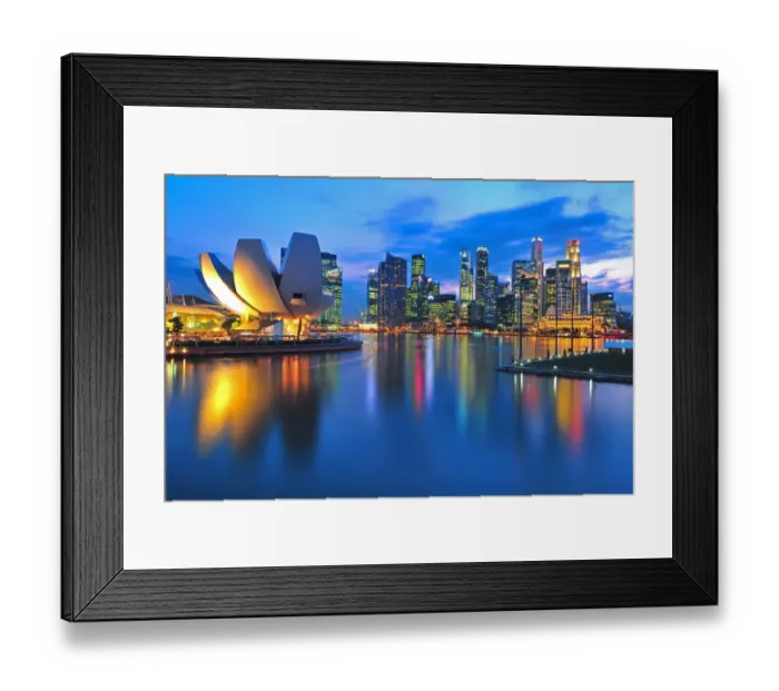 Framed Print : Cityscape by Marina Bay Framed Print : Cityscape by Marina Bay