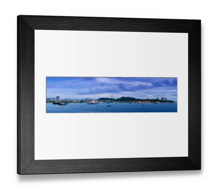 Framed Print : Panoramic of Pattaya cityscape Framed Print : Panoramic of Pattaya cityscape