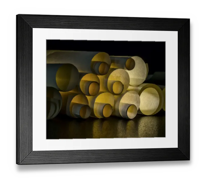Framed Print : golden tubes Framed Print : golden tubes