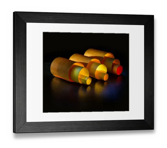 Framed Print : paper tubes Framed Print : paper tubes