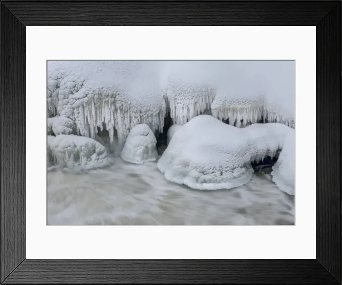 Framed Print : Frozen waterfall magic Framed Print : Frozen waterfall magic
