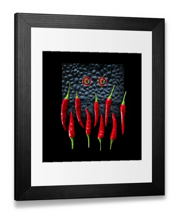 Framed Print : Hot Chilli Monster Framed Print : Hot Chilli Monster