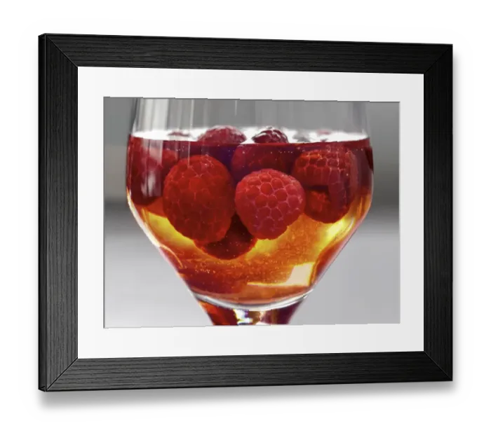 Framed Print : Raspberry cocktail Framed Print : Raspberry cocktail