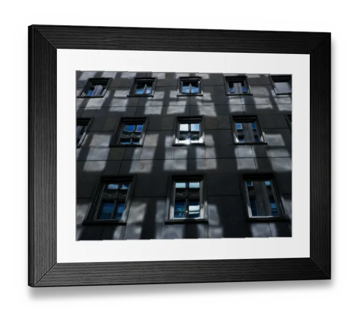 Framed Print : Windows. Reflection of windows facade of building full of windows Framed Print : Windows. Reflection of windows facade of building full of windows