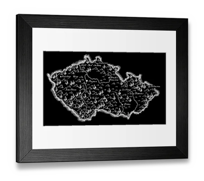 Framed Print : Antique Czech Republic Framed Print : Antique Czech Republic