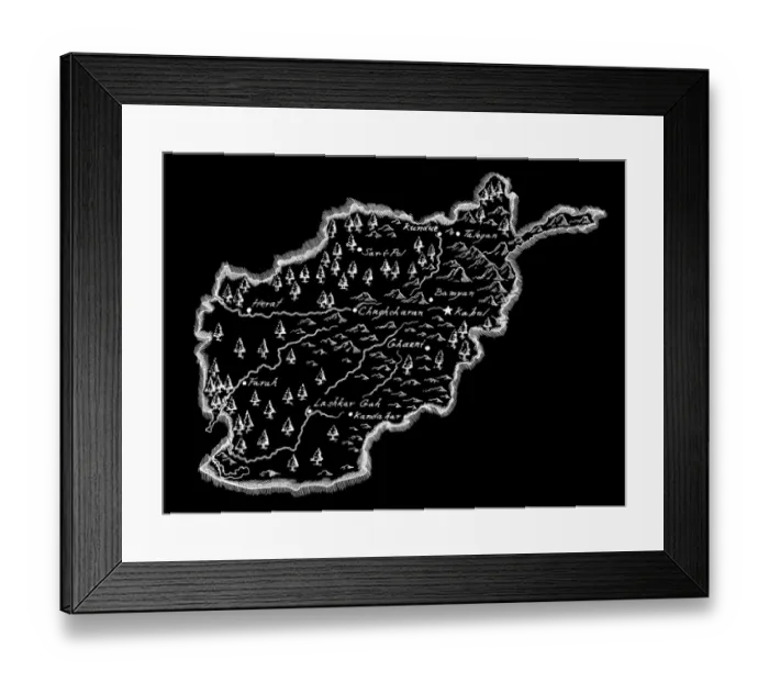 Framed Print : Antique Afghanistan Framed Print : Antique Afghanistan