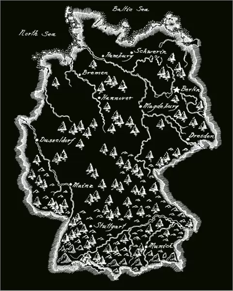 Antique Germany Map