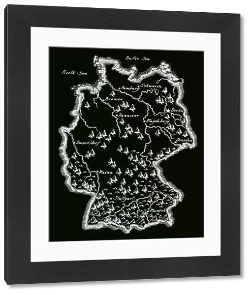 Antique Germany Map