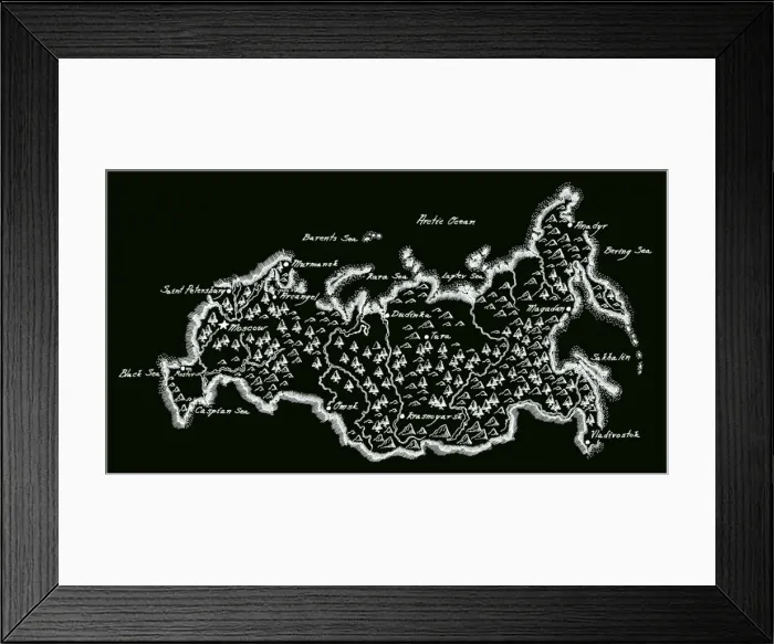 Framed Print : Antique Russia Framed Print : Antique Russia