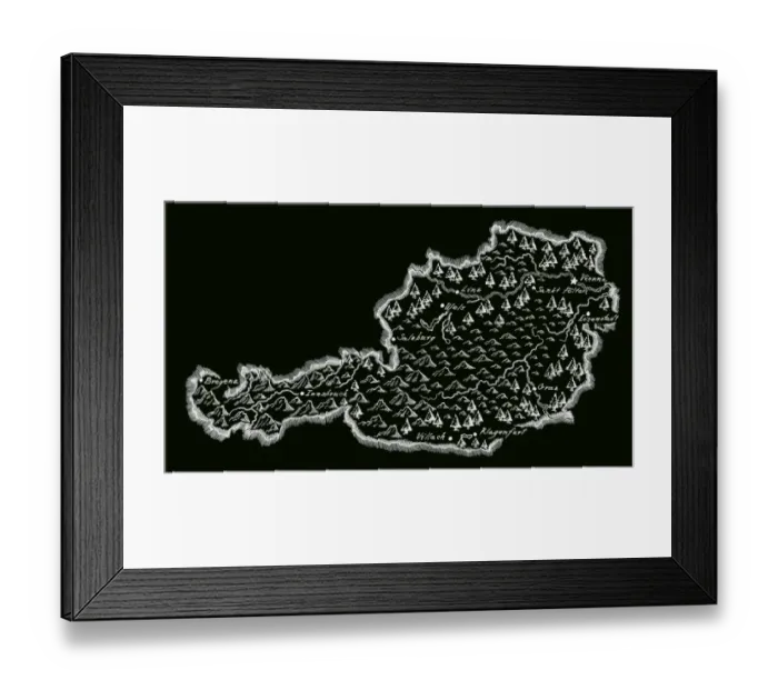Framed Print : Antique Austria Framed Print : Antique Austria