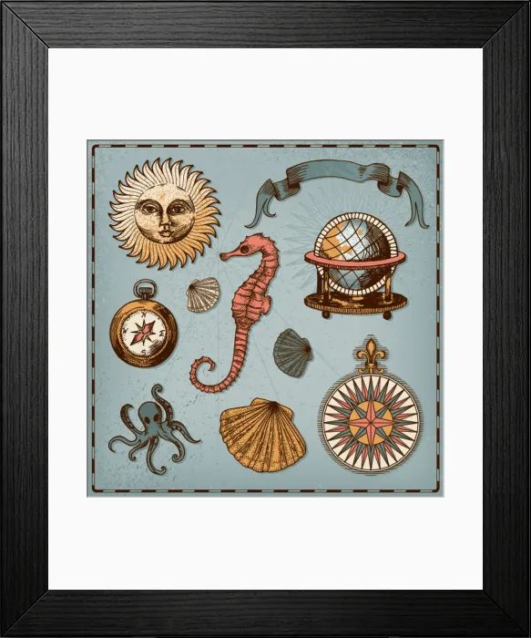 : Decorative nautical set : Decorative nautical set