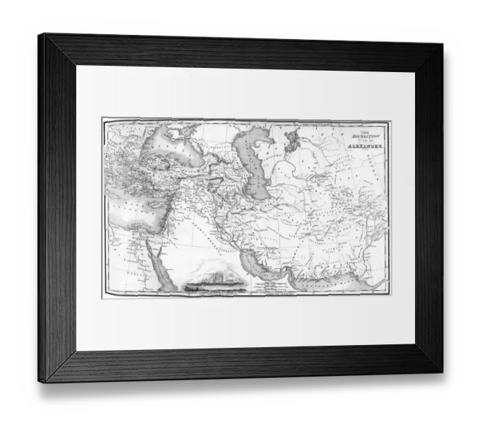 Framed Print : Alexander the Greats Empire