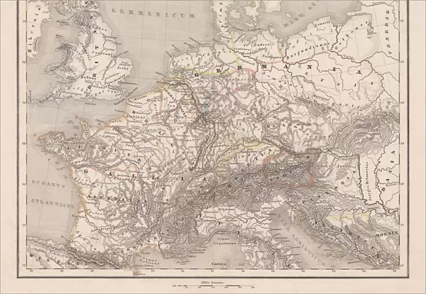 Ancient Europe under Emporer Augstus (63 BC-14 AD), published 1861