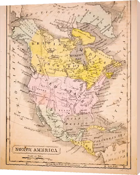 North America 1852 Map