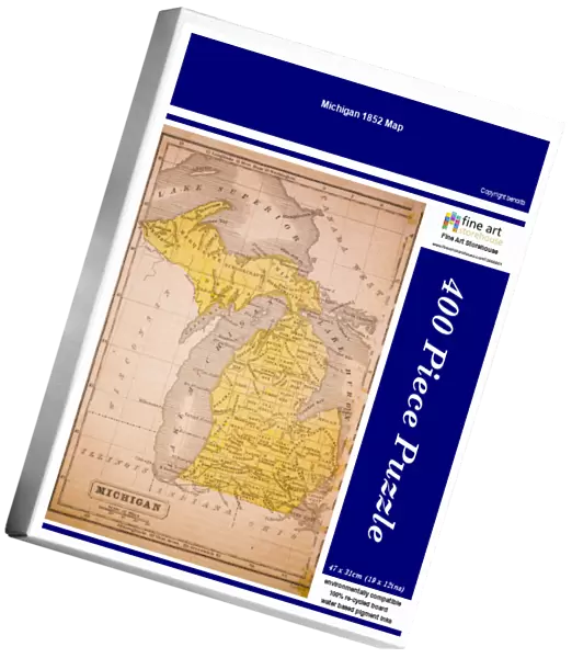 Michigan 1852 Map