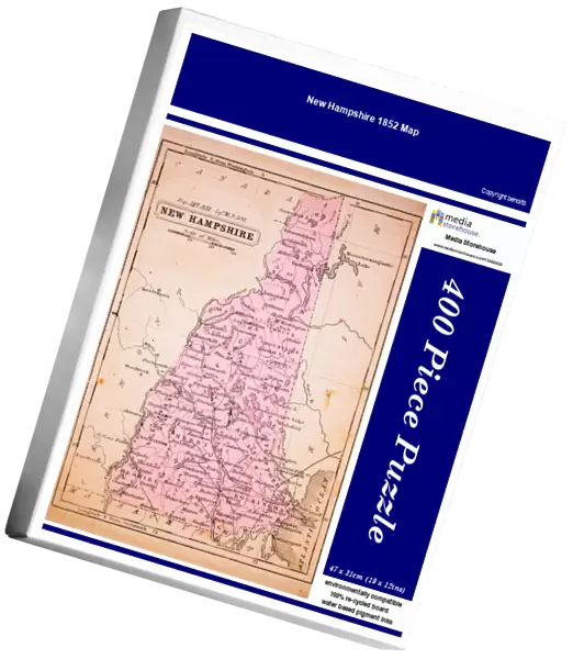 New Hampshire 1852 Map