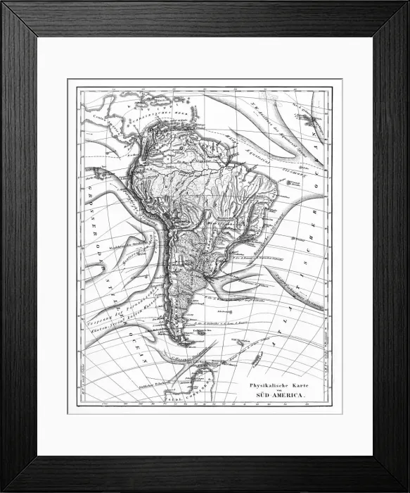 Framed Print : Victorian Map of North America