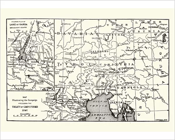 Map of the Campaign preceding the Treaty of Camp-formio