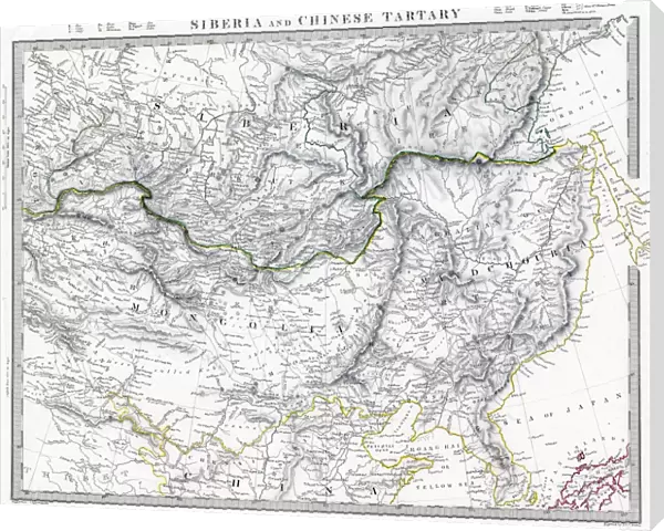 Russian Siberia and Chinese Tartary 1846 Map