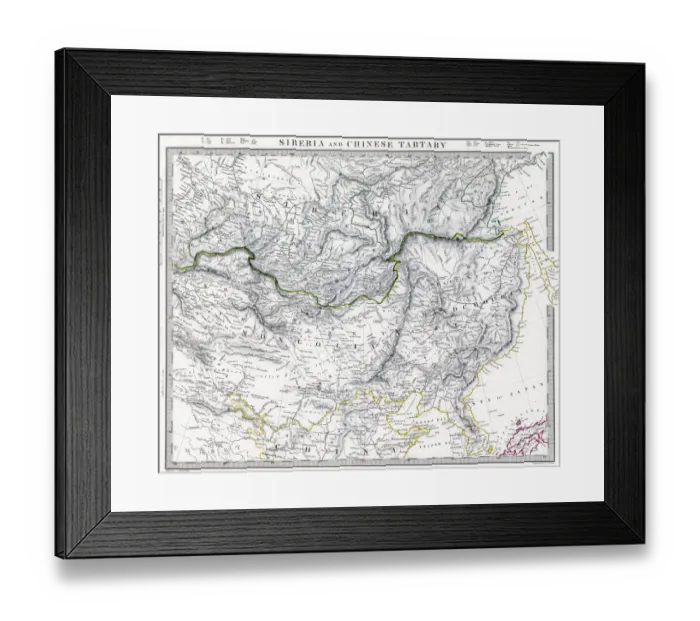 Framed Print : Russian Siberia and Chinese Tartary 1846 Map Framed Print : Russian Siberia and Chinese Tartary 1846 Map